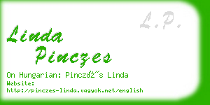linda pinczes business card